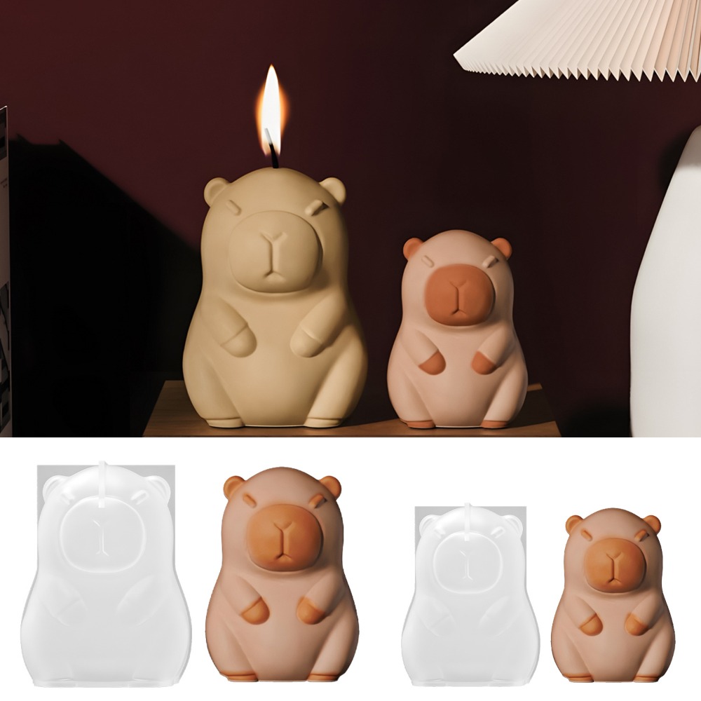 Candle Supplies Store - Standing Capybara Scent Candle Silicone Mold