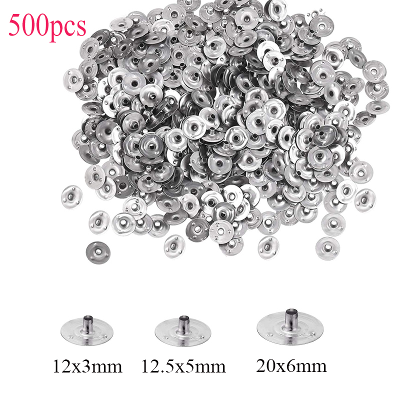 Candle Supplies To Make Candles - 500 Pieces Candle Wick Metal Sustainer