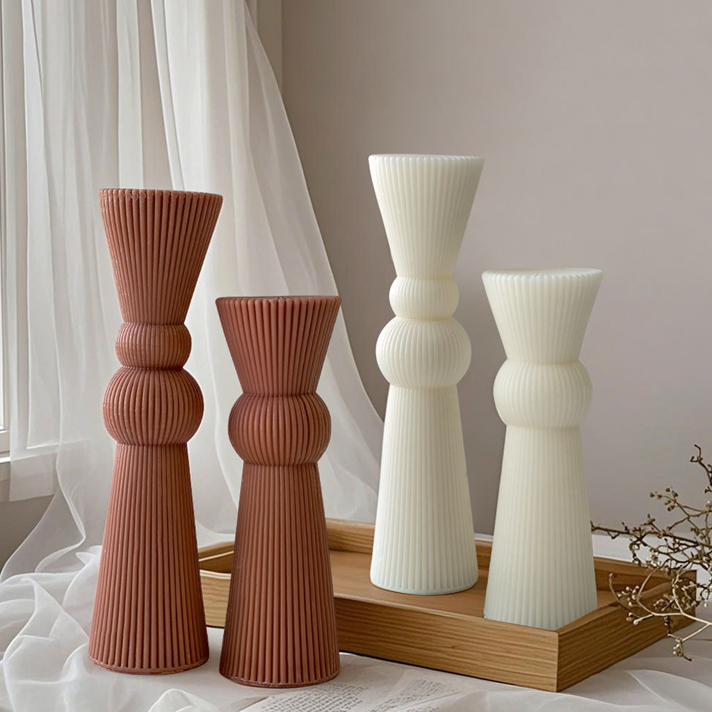 Candle Supplies Store - DIY Long Rod Striped Pillar Candle