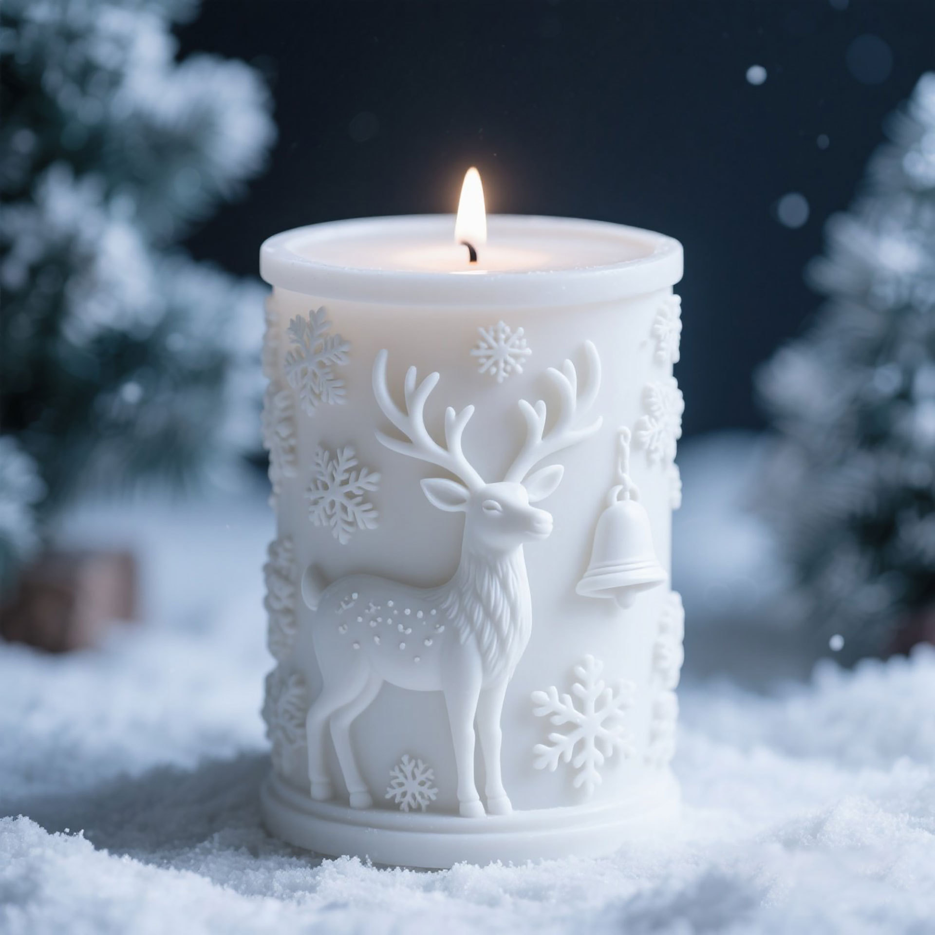 3D Relief Cylinder Christmas S - огляд і ціна Candle Supplies Store
