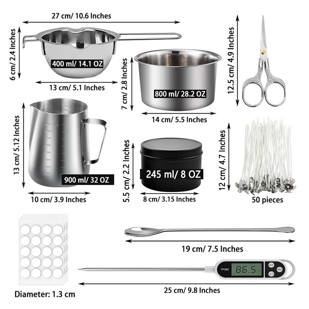 Glintmos DIY Candle Making Kit - огляд і ціна Candle Supplies To Make Candles
