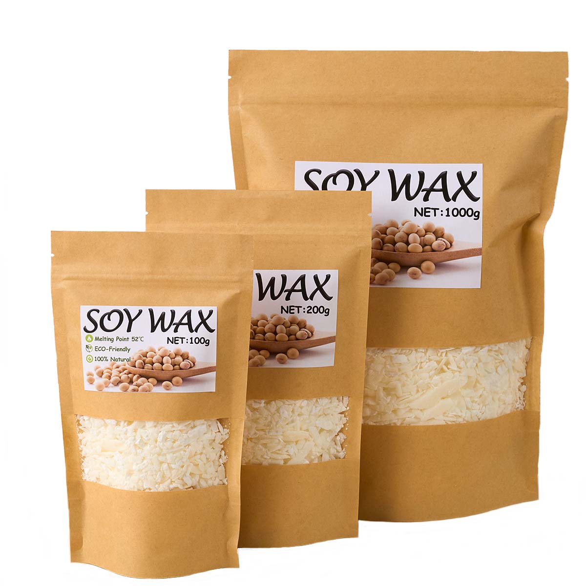 1 Pounds Pure White Soy Wax Fo - огляд і ціна Candle Supplies To Make Candles