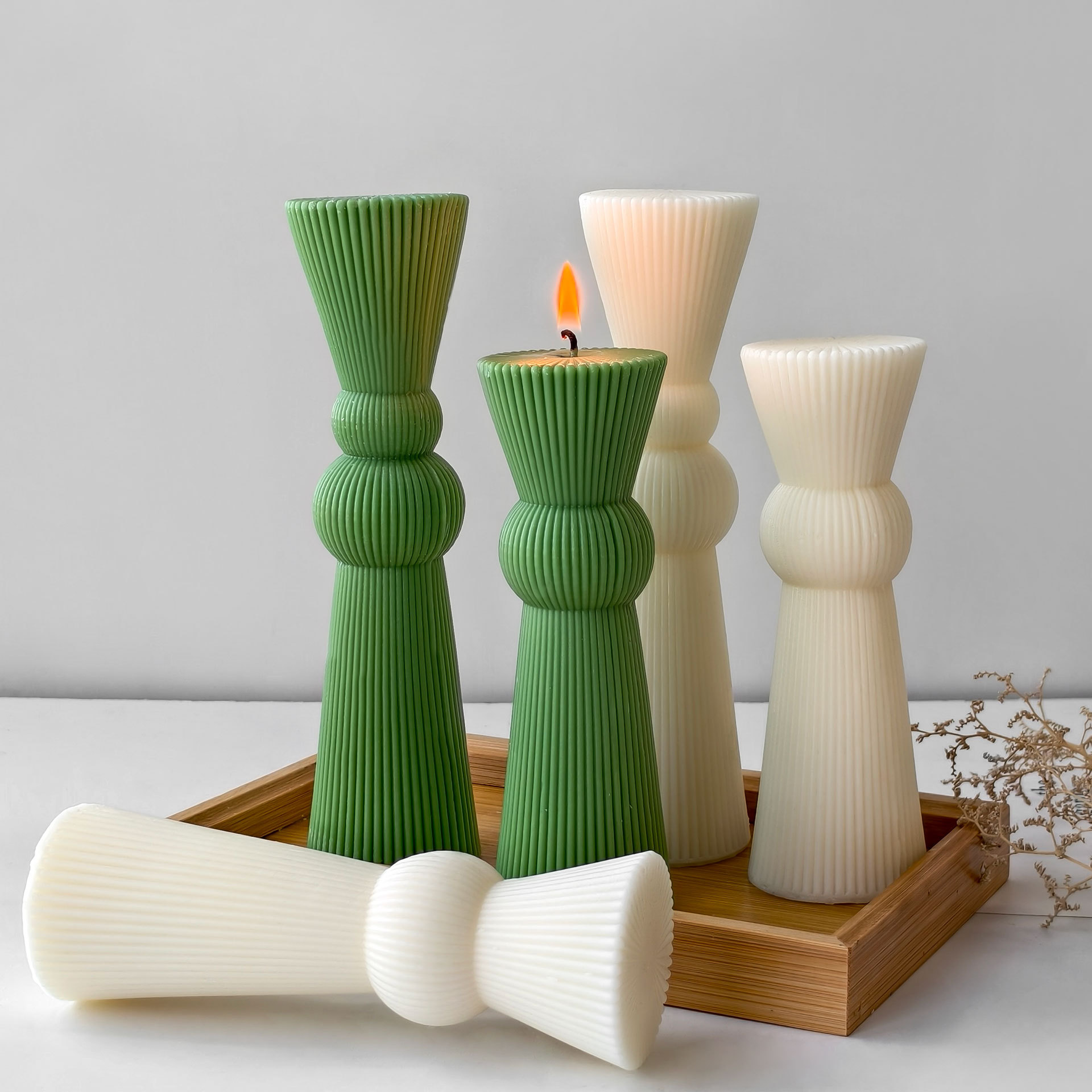 DIY Long Rod Striped Pillar Ca - огляд і ціна Candle Supplies Store