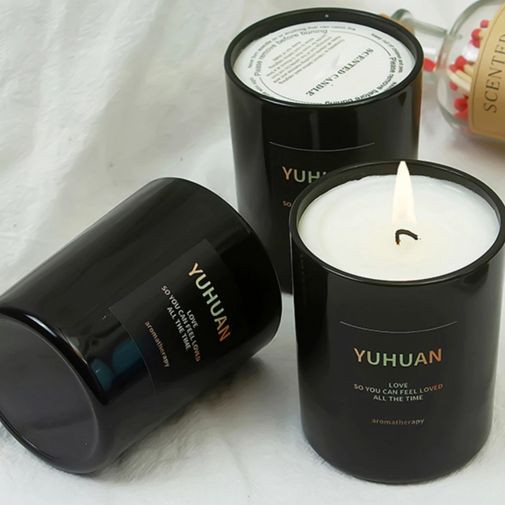 Luxury Glass Candle Jar Black  - огляд і ціна Luxury Candle Supplies Jars